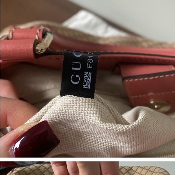 Authentic Gucci Diamanté Canvas Sukey Bag - Picture 9 of 10